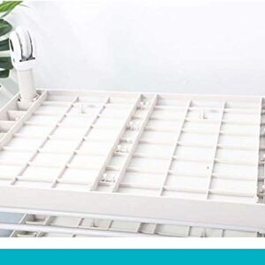 for Storage Organizer,Shelving Unit on Wheels,Hospital Equipment Trolley with Drawer/White/54 * 37 * 98Cm, PIBM, White, 76 * 53 * 98Cm