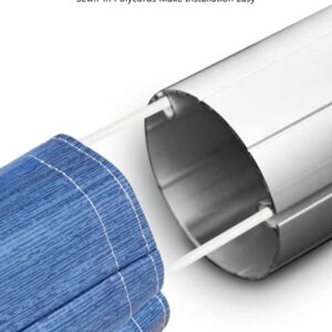 Xenjum RV Awning Fabric Replacement, 16.2oz Heavy-Duty Weatherproof Vinyl Camper Awning Replacement Universal Outdoor Canopy for RV, Trailer, and Motorhome Awnings-Sapphire Blue Fade-11'(Fabric 10'2")