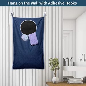 Hanging Laundry Hamper Bag, Hanging Door Hamper with 2 Strong Hooks for Dirty clothes Large Size 40X22 inch Hanging Laundry bag (1 Pack)