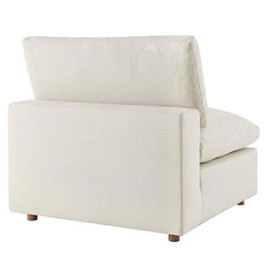 Modway Commix Down-Filled Overstuffed Upholstered 5-Piece Sectional Sofa Set in Light Beige