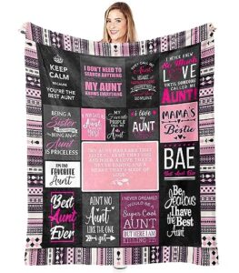 best aunt gifts from niece aunt birthday gift | best aunt ever blanket with great sentences | best aunt auntie ever gift from nephew happy christmas bday present for auntie throw blanket 50” x 60”