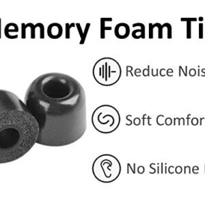 A-Focus [8 Pairs] WF-1000XM5 WF-1000XM4 Ear Hooks Tips 【 Memory Foam & Silicone 】 Soft Replacement Comfortable Earbud Tips Wingtip Compatible with Sony WF-C700N WF-C500, 23515H