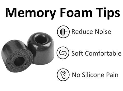 A-Focus [8 Pairs] WF-1000XM5 WF-1000XM4 Ear Hooks Tips 【 Memory Foam & Silicone 】 Soft Replacement Comfortable Earbud Tips Wingtip Compatible with Sony WF-C700N WF-C500, 23515H