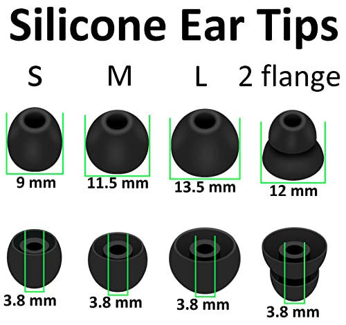 A-Focus [8 Pairs] WF-1000XM5 WF-1000XM4 Ear Hooks Tips 【 Memory Foam & Silicone 】 Soft Replacement Comfortable Earbud Tips Wingtip Compatible with Sony WF-C700N WF-C500, 23515H