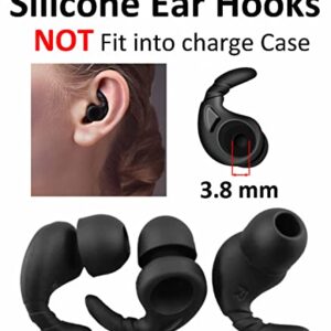 A-Focus [8 Pairs] WF-1000XM5 WF-1000XM4 Ear Hooks Tips 【 Memory Foam & Silicone 】 Soft Replacement Comfortable Earbud Tips Wingtip Compatible with Sony WF-C700N WF-C500, 23515H