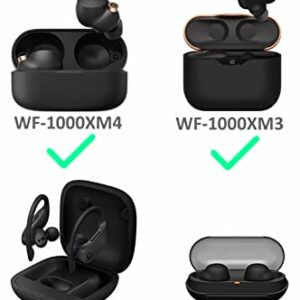 A-Focus [8 Pairs] WF-1000XM5 WF-1000XM4 Ear Hooks Tips 【 Memory Foam & Silicone 】 Soft Replacement Comfortable Earbud Tips Wingtip Compatible with Sony WF-C700N WF-C500, 23515H