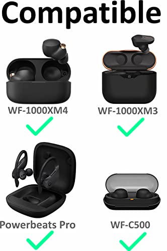 A-Focus [8 Pairs] WF-1000XM5 WF-1000XM4 Ear Hooks Tips 【 Memory Foam & Silicone 】 Soft Replacement Comfortable Earbud Tips Wingtip Compatible with Sony WF-C700N WF-C500, 23515H