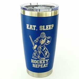 20oz stainless steel tumbler for men, ice hockey gifts for men, coffee travel mug, hockey coach gift
