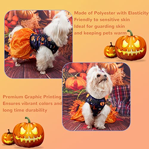 Pet Halloween Dress, Dog Halloween Dress Dog Halloween Dress Skin Friendly Lightweight Dog Costumefor Puppy Party Holiday(M)