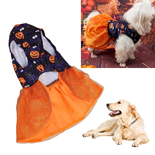 Pet Halloween Dress, Dog Halloween Dress Dog Halloween Dress Skin Friendly Lightweight Dog Costumefor Puppy Party Holiday(M)