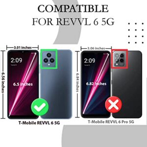 HRWireless Compatible for Revvl 6X 5G, Revvl 6 5G Phone Case [Heavy Duty] Shockproof (Magnetic Mount Friendly) Ultimate Dual-Layer Premium Cover for Protection