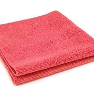 Autofiber [Mr. Everything] Premium Paintwork and Coating Leveling Towel (16"x16") 10 Pack (Red)