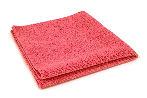 Autofiber [Mr. Everything] Premium Paintwork and Coating Leveling Towel (16"x16") 10 Pack (Red)