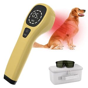 ikeener cold laser therapy for dogs,portable lllt vet device for dogs and pets, 650nm & 808nm infrared therapy for pain relief,itching skin & wound care in dogs, cats, horses