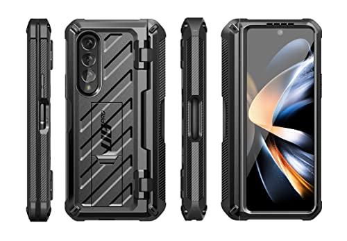 SUPCASE Unicorn Beetle Pro Case for Samsung Galaxy Z Fold 4 5G (2022), Full-Body Dual Layer Rugged Case with Built-in Screen Protector & Kickstand & S Pen Slot (Black)