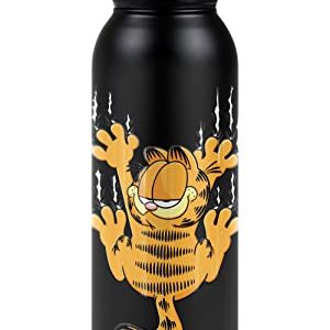 Garfield OFFICIAL Hang In There 24 oz Insulated Canteen Water Bottle, Leak Resistant, Vacuum Insulated Stainless Steel with Loop Cap