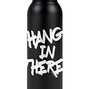 Garfield OFFICIAL Hang In There 24 oz Insulated Canteen Water Bottle, Leak Resistant, Vacuum Insulated Stainless Steel with Loop Cap