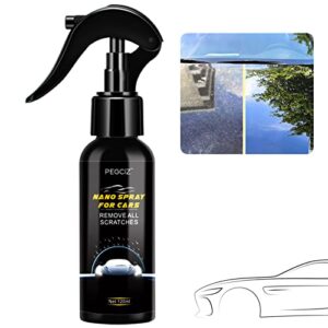 Nano Spray for Cars, 2pcs Car Scratch and Mark Repair Nano Spray, Repair of Fine Scratches and Polishing Spray, Protection&Swirl Waterless Detailer Spray for Car Detailing 120ML×2