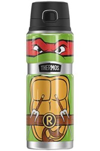 teenage mutant ninja turtles tmnt official raph shell thermos stainless king stainless steel drink bottle, vacuum insulated & double wall, 24oz