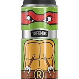 Teenage Mutant Ninja Turtles TMNT OFFICIAL Raph Shell THERMOS STAINLESS KING Stainless Steel Drink Bottle, Vacuum insulated & Double Wall, 24oz