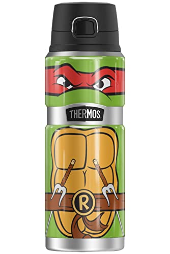 Teenage Mutant Ninja Turtles TMNT OFFICIAL Raph Shell THERMOS STAINLESS KING Stainless Steel Drink Bottle, Vacuum insulated & Double Wall, 24oz