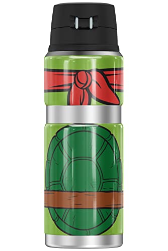 Teenage Mutant Ninja Turtles TMNT OFFICIAL Raph Shell THERMOS STAINLESS KING Stainless Steel Drink Bottle, Vacuum insulated & Double Wall, 24oz