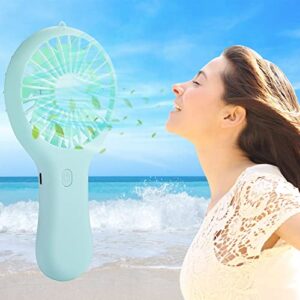 Aozhen Portable Handheld Fan Mini Battery Operated Fan Personal Fan 3 Speeds Strong Wind Foldable Design for Travel, Home Office, Camping, Outdoors