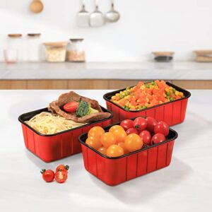 OTOR 25 Sets 30oz Bento box Meal Prep Food Container Sets with Airtight Lids Deli Container Lunch boxes take away food storage Two-color process Travel Containers Two-color process