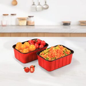 OTOR 25 Sets 30oz Bento box Meal Prep Food Container Sets with Airtight Lids Deli Container Lunch boxes take away food storage Two-color process Travel Containers Two-color process