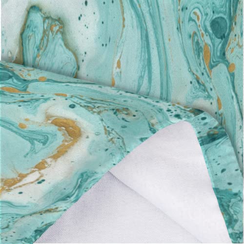 Turquoise Marble Texture Plastic Bag Holder, Teal Art Marble Grocery Bag Storage Holder Garbage Shopping Bag Trash Bags Organizer for Kitchen Home