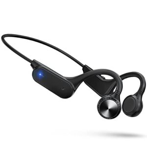 hcmobi bone conduction headphones bluetooth, wireless open ear headphones with mic, waterproof earphones, sweatproof sports headset for running, cycling, driving, hiking, gym & workouts
