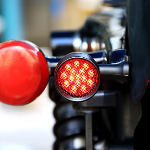 WTZMOTO LED Turn Signals for Motorcycle - Powersport Turn Signals Compatible with harley street glide softail road glide sportster, honda gl1800 vt600c vt750c2b, kawasaki en500, suzuki m109r