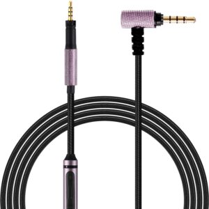 faaeal replacement upgrade cable for sennheiser momentum 2.0/1.0, hd1,hd 4.50 se, hd 450bt, hd 4.40, hd 4.30g headphones,in-line mic control headphone cord works on ios/android 4.9ft(with mic)