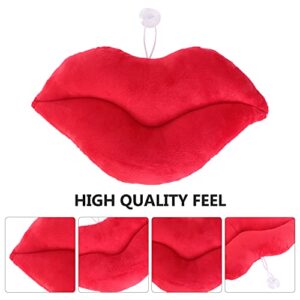 KESYOO 3D Lip Throw Pillow Home Decorative Pillow Cushion for Sofa Big Red Lip Valentines Day Gift (30cm)