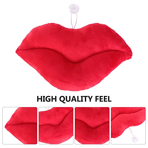 KESYOO 3D Lip Throw Pillow Home Decorative Pillow Cushion for Sofa Big Red Lip Valentines Day Gift (30cm)