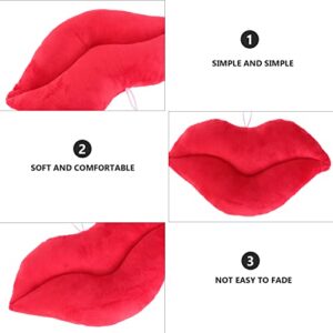 KESYOO 3D Lip Throw Pillow Home Decorative Pillow Cushion for Sofa Big Red Lip Valentines Day Gift (30cm)