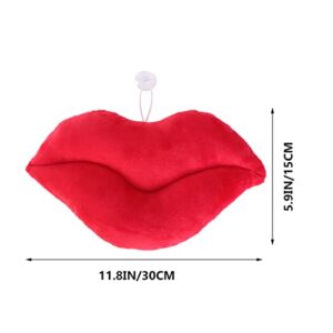 KESYOO 3D Lip Throw Pillow Home Decorative Pillow Cushion for Sofa Big Red Lip Valentines Day Gift (30cm)