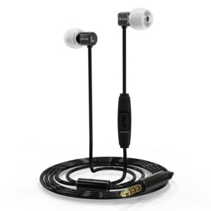keephifi wired earbuds with microphone,kbear dumpling inear earbuds wired hifi-level timbre in-ear monitor,in ear headphone gym earphone for sleeping,sports,drummer(black,with mic)