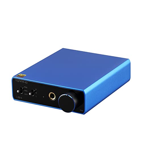 Topping L30 II Single-Ended Headphone Amplifier, NFCA Modules UHGF Technology Hi-Res Audio AMPs(Blue)