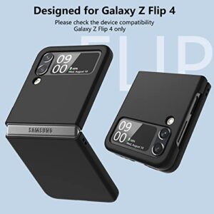 CAREDOCTOR for Samsung Galaxy Z Flip 4 Case: Shockproof Protective Phone Case for Galaxy Z Flip 4 5G (Black)