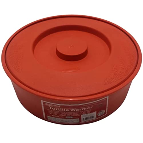 1 Quality Mexican Tortilla Warmer Keeper Microwave Naan Pancake Pita Large 8', Red, Variable