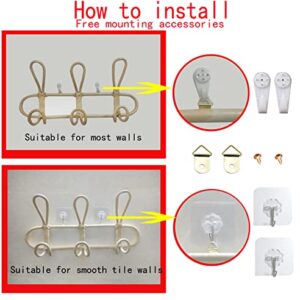 Tuklye Wall Hooks,Nature Rattan Garments Organizer Rack Clothes Hat Hanging Hook Rattan Hanger Kids Room Decor Hanger 15.7x7.9 Inch, Beige