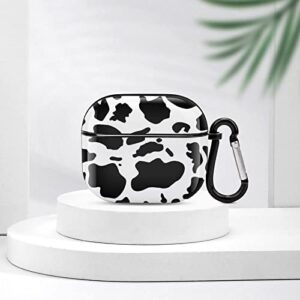 Cow Airpods 3rd Generation Case with Keychain Protective Airpods 3 Case Cover Airpods Gen 3 Case Cute Compatible with Apple Earpods,Gifts for Women Men Him Girls