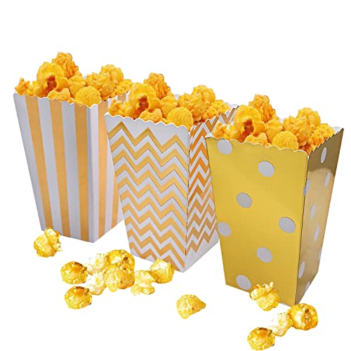 Popcorn Boxes 36 Pcs Cardboard Candy Containers for Small Movie Theater and Wedding Favors