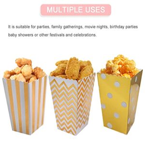 Popcorn Boxes 36 Pcs Cardboard Candy Containers for Small Movie Theater and Wedding Favors