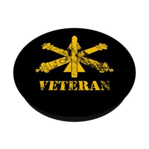 Air Defense Artillery (ADA) Veteran - US Army Vintage Look PopSockets Swappable PopGrip