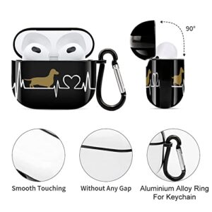 Dog Airpods 3rd Generation Case with Keychain Protective Airpods 3 Case Cover Airpods Gen 3 Case Cute Compatible with Apple Earpods,Gifts for Women Men Him Girls