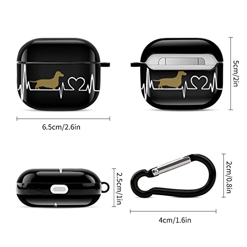 Dog Airpods 3rd Generation Case with Keychain Protective Airpods 3 Case Cover Airpods Gen 3 Case Cute Compatible with Apple Earpods,Gifts for Women Men Him Girls