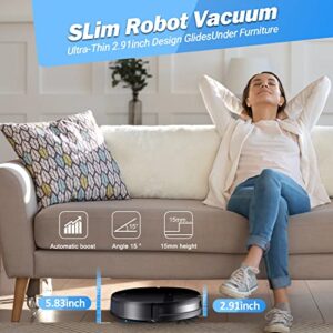 MANVINS Robot Vacuum and Mop Combo, App/Alexa, Robotic Vacuum with WiFi/Bluetooth, Self-Charging Mopping Robot Vacuum Cleaner, Set Schedule, Max Strong Suction Ideal for Pet Hair