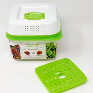 Fresh Produce Saver 591ml Storage Container - Green & White - 3 Piece Set